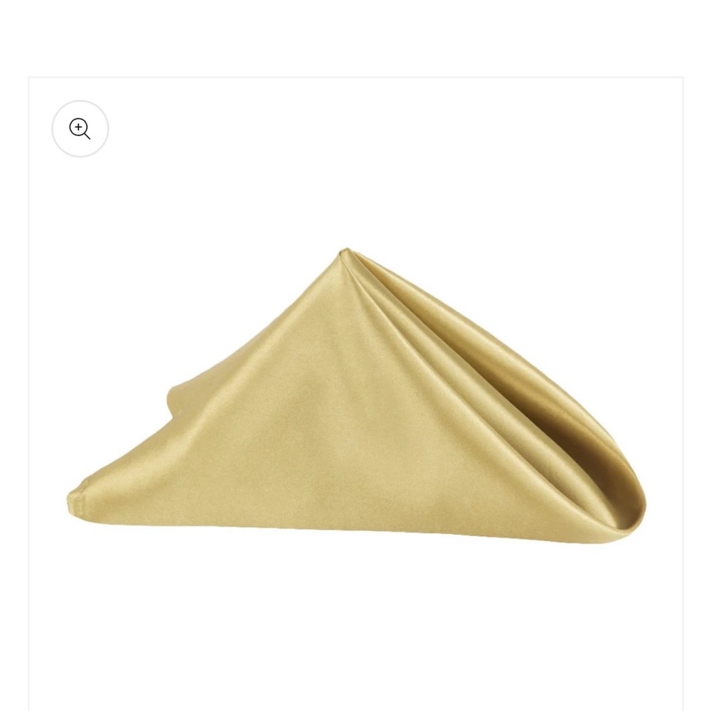 180 Antique Gold 20x20 Satin Napkins